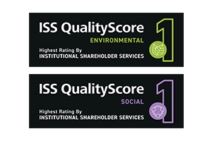 Best-in-class ISS environmental and social quality scores