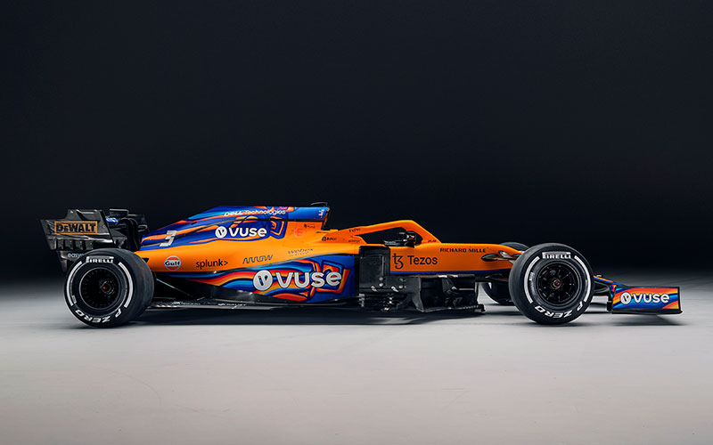 McLaren Racing F1 car in Abu Dhabi livery